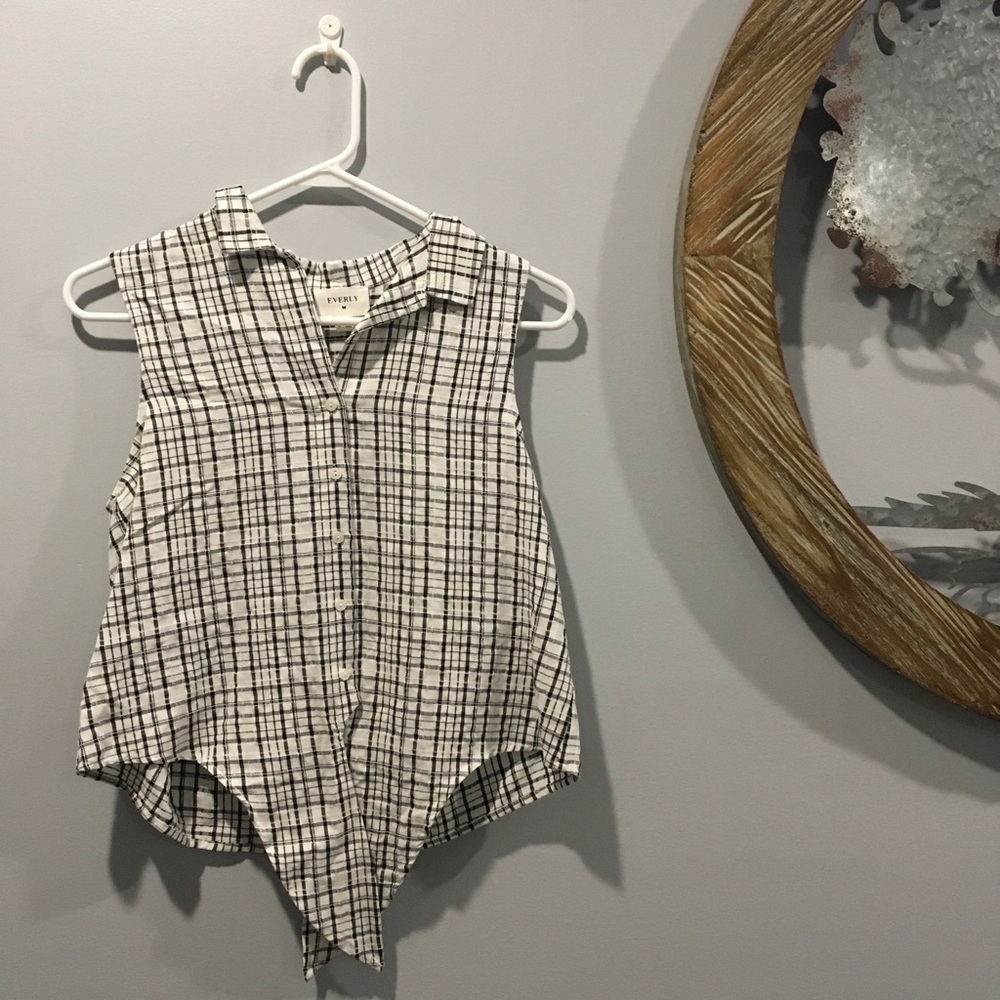 Everly Plaid Blouse